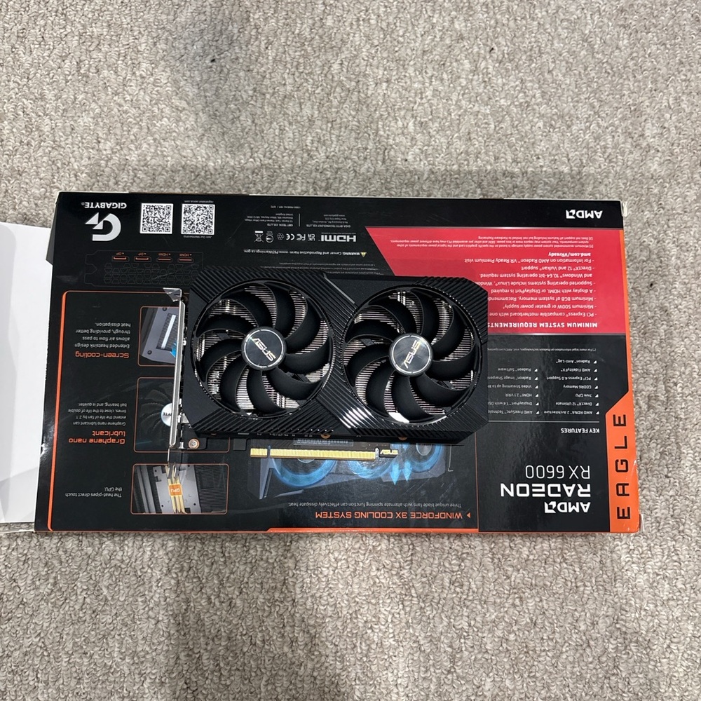 AMD Radeon RX 6500 XT OC with Dual Black Fans